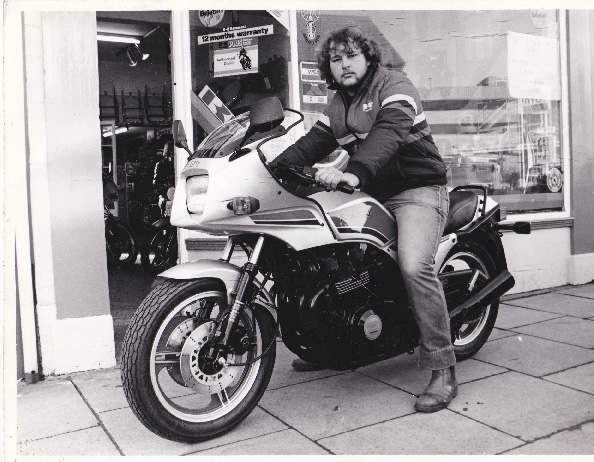 Paul on bike (1983)